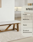 Alvone Rustic Bench