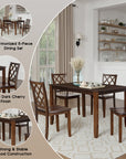 Daleford Transitional Dining Set, 5 Pieces