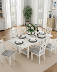 Bellferri Rustic Farmhouse Dining Set, 7 Pieces