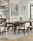 Clarendon Modern Dining Set, 7 Pieces