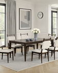 Clarendon Modern Dining Set, 7 Pieces