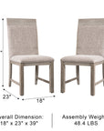 Duralis Transitional Chair, Set of 2