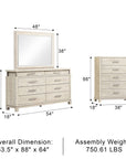 Chavigny Transitional Bedroom Set, 5 Pieces
