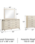 Lafayette Transitional Bedroom Set, 5 Pieces