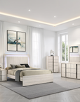 Lyntor Contemporary Bedroom Set, 5 Pieces