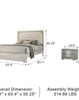 Ruthgate Contemporary Bedroom Set, 5 Pieces