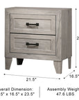 Oskarvik Contemporary Nightstand