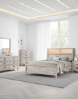 Oskarvik Contemporary Bedroom Set, 5 Pieces