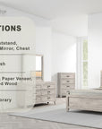 Oskarvik Contemporary Bedroom Set, 5 Pieces