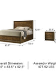 Wexford Transitional Bedroom Set, 5 Pieces