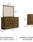 Wexford Transitional Bedroom Set, 5 Pieces