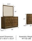 Wexford Transitional Bedroom Set, 5 Pieces