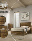 Wexford Transitional Bedroom Set, 5 Pieces