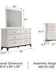 Mondaro Contemporary Bedroom Set, 5 Pieces