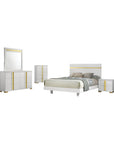 Vikholm Contemporary Bedroom Set, 5 Pieces