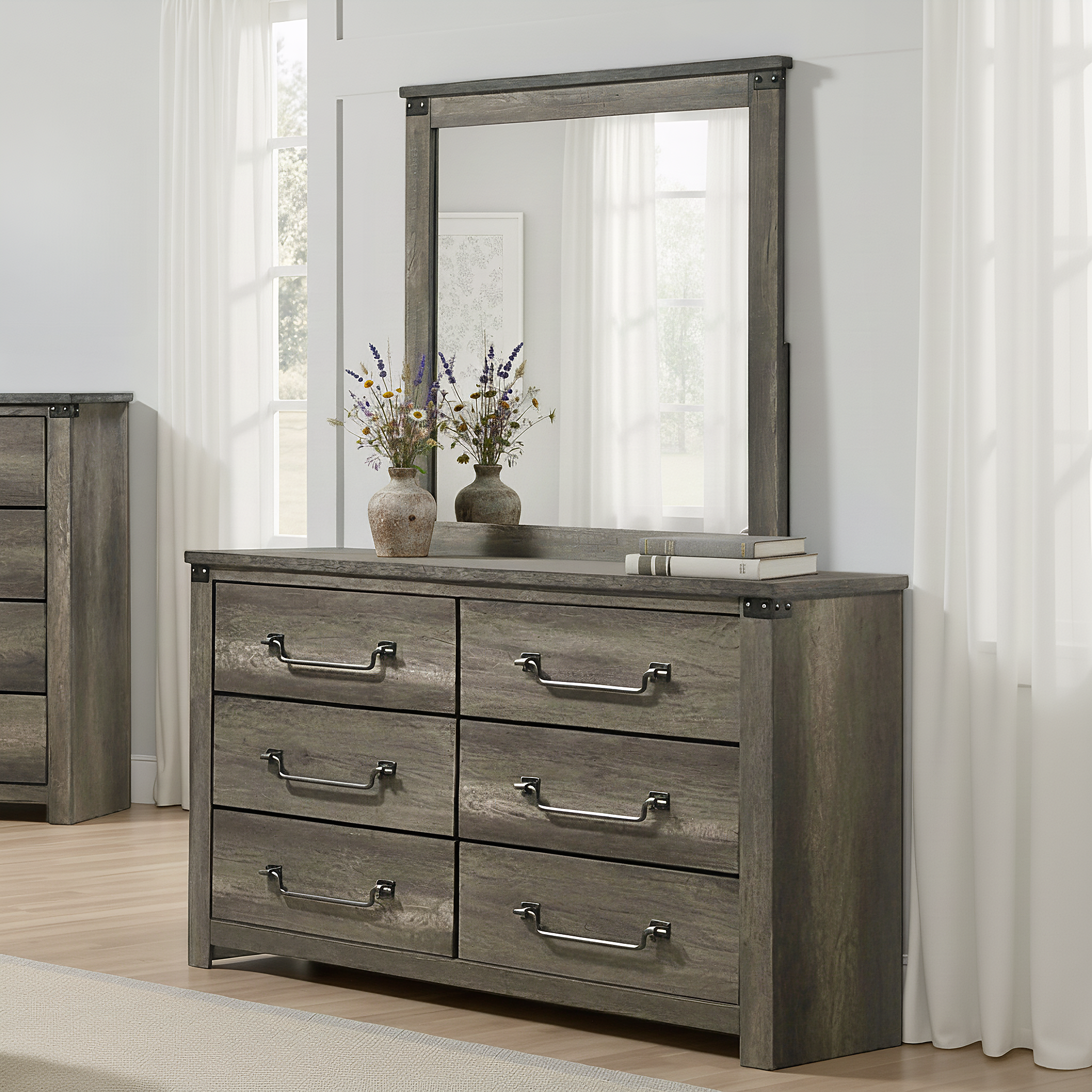 Arlingtona Rustic Farmhouse Dresser – BonaNest