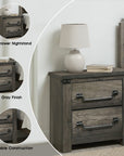 Arlingtona Rustic Farmhouse Nightstand