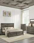 Arlingtona Rustic Farmhouse Bedroom Set, 5 Pieces