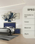 Sorrenta Glam Bedroom Set, 5 Pieces