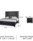 Bramley Contemporary Bedroom Set, 5 Pieces