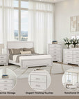 Dalbrone Transitional Bedroom Set, 5 Pieces