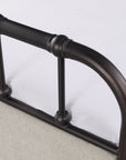 Passini Metal Bed Frame with Rustic Curved Edges