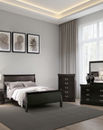 Duc De Savoie Transitional Bedroom Set, 5 Pieces