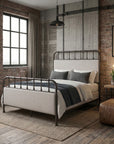 Passini Metal Bed Frame with Rustic Curved Edges