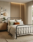 Iria Metal Bed Frame with Spindle Headboard & Footboard