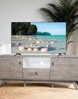 Mid-century Modern Dark Gray Media Console