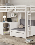 Mateo Twin Contemporary Loft Bunk Bed