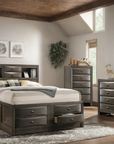 Zosimo Classic 4-Piece Bedroom Set with Storage