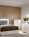 Clementine Modern Contemporary Four Piece Bedroom Set