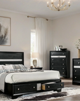 Chrissy Modern Silver Tone Accent 4-Piece Bedroom Set
