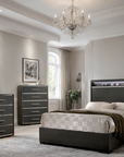 Camryn Modern 4-Piece Bedroom Set with LED Headboard