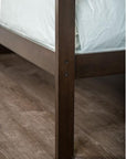 Ontario Space-Saving Twin Over Twin Bunk Bed with Built-In Storage Stairs – Espresso Finish