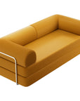 Perri 79" Modular Compressed Sofa with Corduroy Upholstery, Lumbar Pillows & Metal Support By FOA