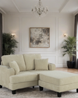 Brooklyn 61"W Corduroy Tufted Upholstered Loveseat