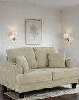 Brooklyn 61"W Corduroy Tufted Upholstered Loveseat