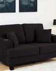 Brooklyn 61"W Corduroy Tufted Upholstered Loveseat