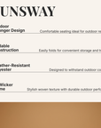Sunsway Contemporary Outdoor Lounger Chair