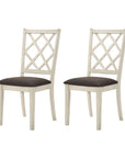 French Country Transitional Wood Side Chairs (2 Pack)