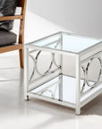 Modern Square Stainless Steel End Table