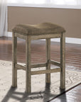 Counter Height Stools with Light Chestnut Finish (Set of 2)