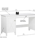 Modern Writing Desk with Hutch