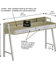 Modern Two-Tone Writing Desk