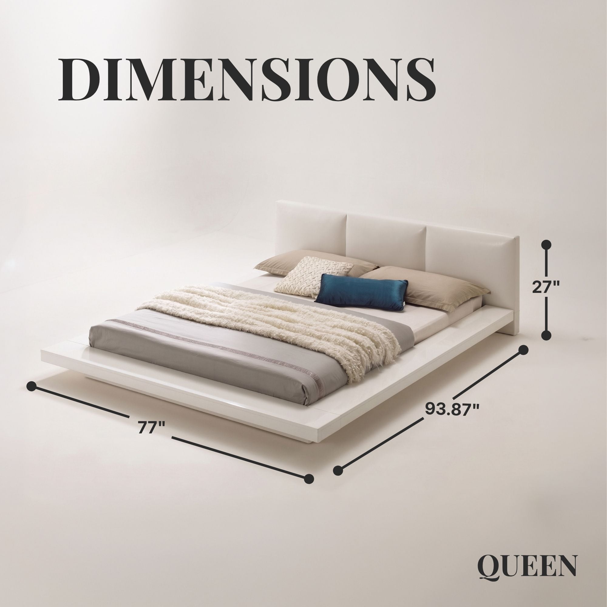 Malmo Contemporary Platform Bed