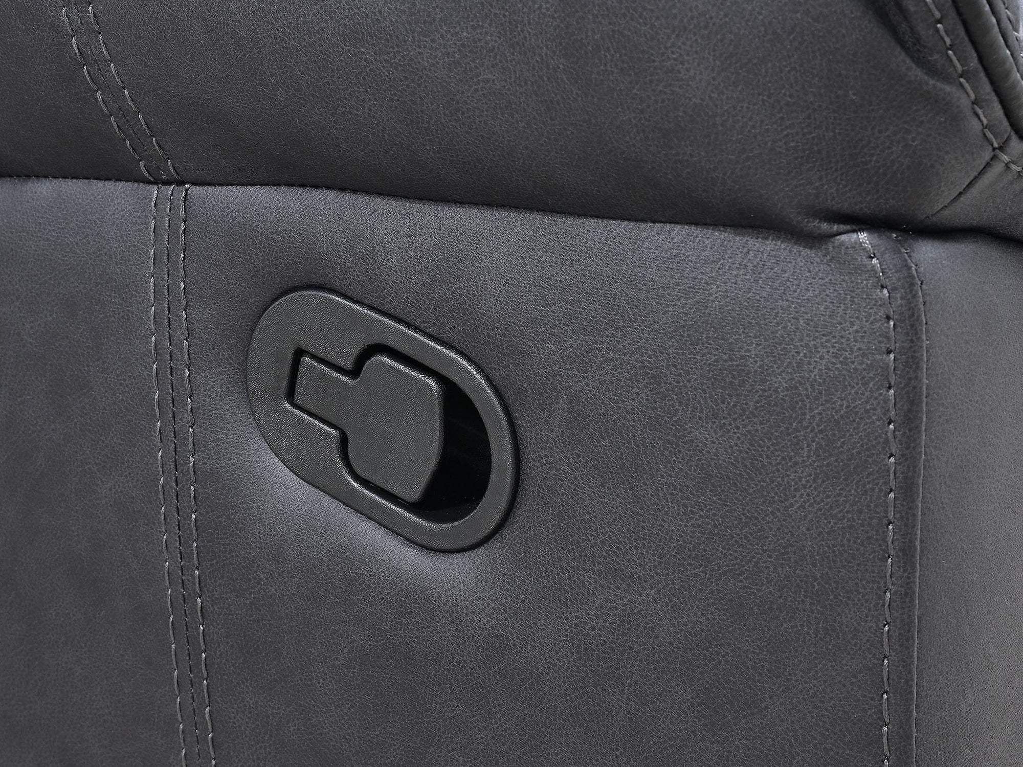 Agata Leatherette Transitional Glider Recliner