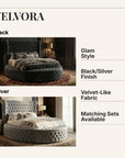 Velvora Glam Bed