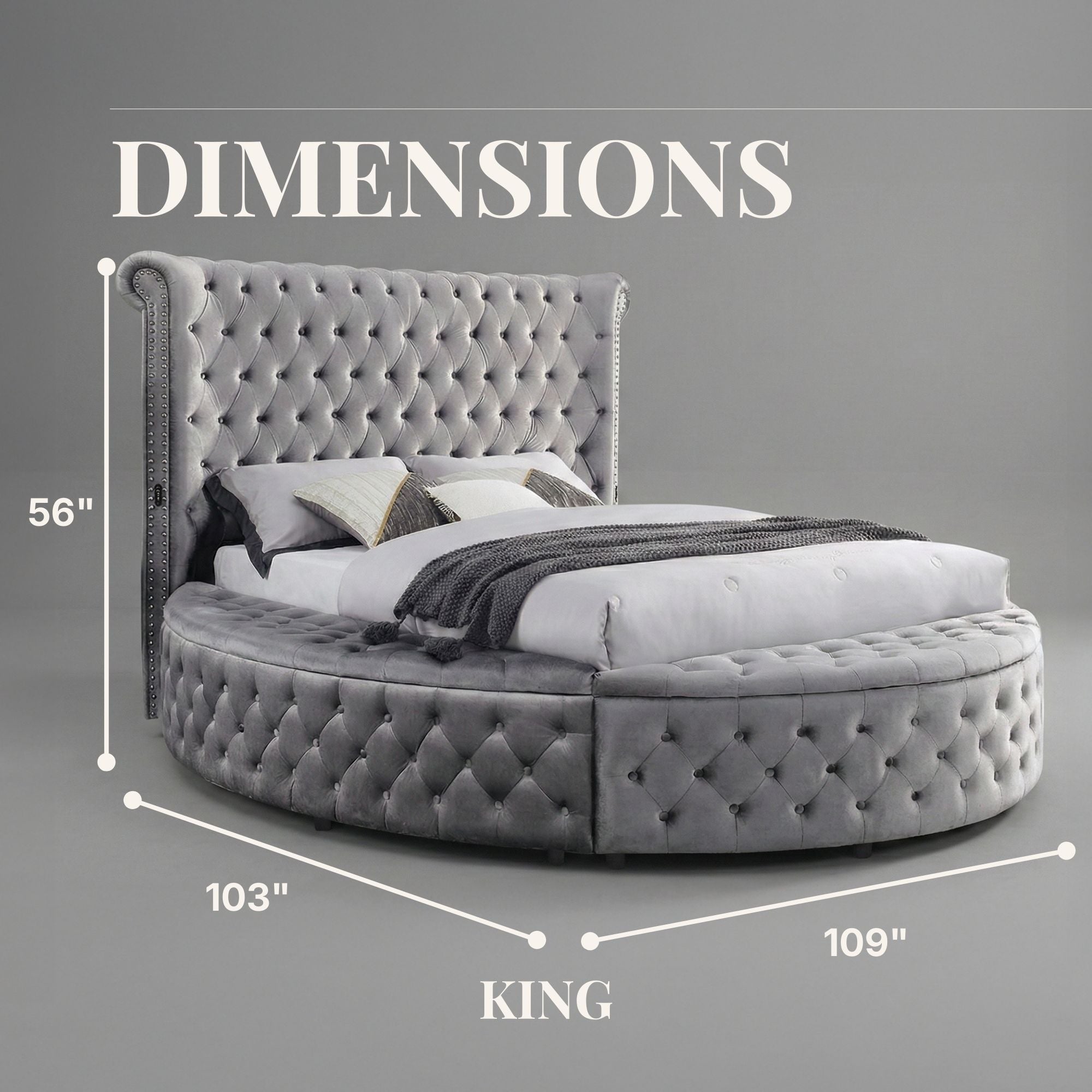 Velvora Glam Bed